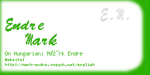 endre mark business card